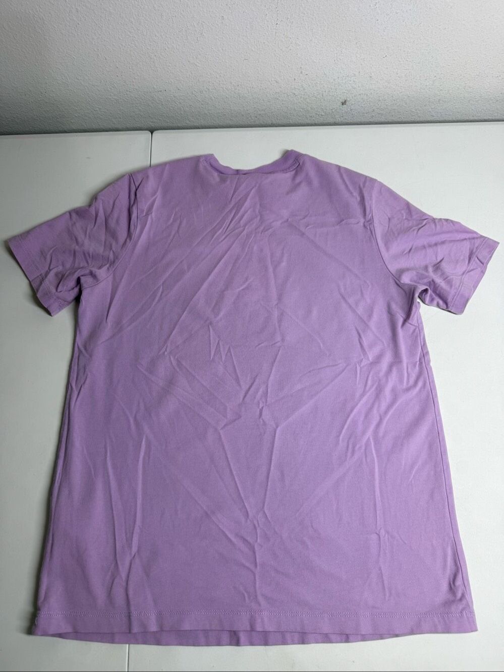 Adidas Trefoil Logo Lavender Purple Cotton Blend T Shirt Size M - Picture 9 of 10